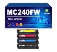 KLXFJ MC240FW Cartouches d'encre Compatible avec Les Imprimantes pour Ricoh M C240FW Et PC200W, Haute Capacité (4500 Pages),4 Colors-1 Set
