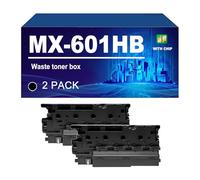 KLXFJ MX601HB MX-601HB Récupérateur De Toner Usagé Compatible avec Les Imprimantes pour Sharp MX-2651 MX-3051 MX-3061 MX-3071 MX-3551 MX-3561 MX-3571 MX-4051 MX-4061 Et MX-4071,MX601HB-2 Pack