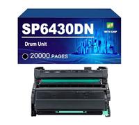 KLXFJ SP6430DN Unité De Tambour Compatible pour Ricoh Aficio SP6430DN SP6400 SP6410 SP6420 SP6430C SP6440M SP6450, Tambour D'imagerie À Haut Rendement,Black-20000 Pages