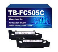 KLXFJ TBFC505 Boîte De Récupération De Toner Compatible avec Les Imprimantes pour Toshiba E-Studio 2055c 2555c 3055c 3555c 4555c 5055c 2505AC 2515AC 3005AC 3508LP 4508LP 5008LP,TBFC505-2 Pack