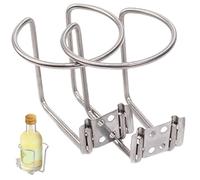 klxgMM Boat Cup Holder 2Pcs Stainless Steel Pontoon Cup Holders 3.15in Wall Holder with Open End Smooth Screw Mount for Marine RV Home Marine Holders for Boats