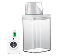 klxgMM Washing Powder Storage 1100ml Laundry Detergent Dispenser with Measuring Cup Moisture-Proof Reusable Empty Soap Detergent Box Container Laundry Dispenser