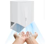 KLYDBMYT Automatic Electric Hand Dryer, Commercial Wall Mounted Electric Hand Dryers, Automatic Induction Hands Dryer High Speed Hand Dryer for Kitchen, Bathroom and Toilet,White