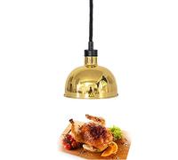 KLYDBMYT Chauffe-Plats, Lampe chauffante pour Buffet, Restaurant, Cantine, Pizza, Lampe chauffante, Lustre télescopique à tête Unique, Longueur réglable de 60 à 180 cm