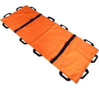 KLYDBMYT Civière de Sauvetage Pliable avec poignées, Couverture de Transfert, Tissu Oxford Double épaisseur, civière d'urgence médicale (Orange)