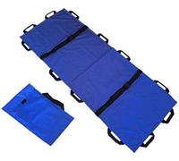 KLYDBMYT Civière portative Pliable à Plat de Sauvetage d'urgence, Toile épaisse 12 poignées Civière médicale de Premiers Secours à Domicile Souple avec Sac à Main pour hôpitaux, ambulances