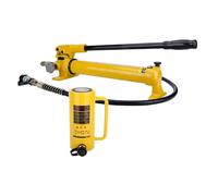 KLYDBMYT Cric hydraulique avec Pompe Manuelle, vérin hydraulique 10T, Course de 150 mm/6 Pouces, à rétraction Automatique, pour l'acier et Autres Industries (cric 20T + Pompe Manuelle CP-700).