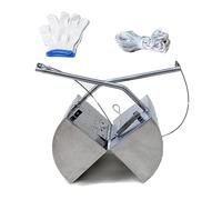 KLYDBMYT Échantillonneur de boues de Fond en Eau Profonde, Pince d'échantillonnage de boues, avec Corde, en Acier Inoxydable, pour échantillonneur de boues d'étang fluvial (capacité 3 L)