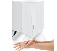 KLYDBMYT Fully Automatic Induction Hand Dryer,1500whigh Speed Energy Save Electric Hand Dryer, Touch-Free Wall-Mounted Hand Dryer for Washrooms,Intelligent Induction,White