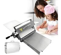 KLYDBMYT Laminoir à pâte Manuel Pliable, épaisseur réglable, Machine en Acier Inoxydable pour pâte à Pizza et à Boulangerie