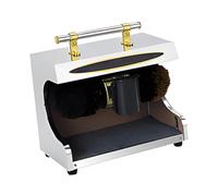 KLYDBMYT Machine à cirer Les Chaussures électrique, Machine de Nettoyage Automatique de Chaussures, Brosse Double combinée, pour Usage Domestique ou Public, Couleur d'origine