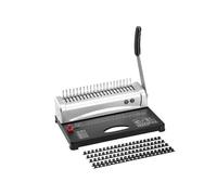 KLYDBMYT Machine à Relier, Machine à Relier à Peigne 21 Trous, Reliure de 450 Feuilles avec 100 Peignes de 3/8''