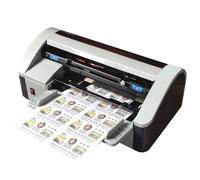 KLYDBMYT Machine de découpe de Cartes de Visite électrique, Marge réglable de 5 à 15 mm, 30 à 40 Cartes/Min, pour Cartes de Visite en Papier de Format 90 x 54 mm ou 90 x 50 mm.