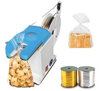 KLYDBMYT Machine de scellage Automatique avec Attaches métalliques, Machine de scellage Semi-Automatique pour Sacs, équipement de Fermeture et de Conditionnement pour Jouets à Pain