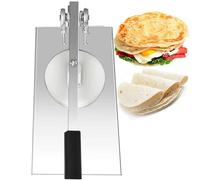 KLYDBMYT Presse à Pizza Manuelle, laminoir à pâte à Pizza Professionnel en Acier Inoxydable, avec rallonge, pour Une Utilisation Commerciale ou familiale (16 cm).