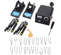 KLYDBMYT Pyrographiegerät, Holzbrennset mit einstellbarer Temperatur, elektrischem Lötkolben, professionellem Pyrographiegerät-Set für Die Holzschnitzerei