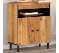 KLYEON Armoire latérale 60x33x75 cm Bois Massif d'acacia, Meubles de Rangement