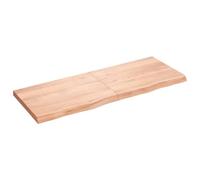 KLYEON Étagère Murale Marron Clair Bois chêne Massif traité,Étagère Murale Rustique en Bois de chêne Massif Pliante et Polyvalente Étagères murales & corniches