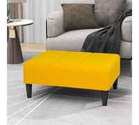 KLYEON Repose-Pied Jaune 78x56x32 cm Velours Chambre à Coucher