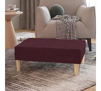 KLYEON Repose-Pied Violet 78x56x32 cm Tissu Chambre à Coucher