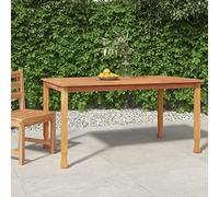 KLYEON Table à dîner de Jardin 150x90x75 cm Bois Massif de Teck,Table à Manger en Teck Massif : Robuste et spacieuse pour Vos Moments en Famille et Entre Amis Mobilier de Jardin