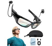 KLYMER Lunettes Caméra, 1080P Caméra Espion Lunettes | Mini Lunette Caméra Pour Intérieur et Extérieur, Portable Micro Camera de Sport, Lunette Intelligente pour Hommes et Femmes