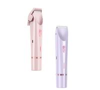 Klyne - Rasoir KLYNE, Klyne Shaver, 2 in 1 Dual Head Electric Razors, for Women Leg & Pubic & Armpits Hair (Purple*Pink)