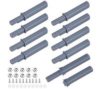 KLYNGTSK 10 PCS Systeme Push to Open Tiroir Amortisseur Systeme de Fermeture Porte 45MM Système Push Pull avec Vis Fermetures Push to Open Magnétique Loquet pour Porte Placards Meuble Armoire, Gris