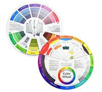 KLYNGTSK 2 PCS Roue Chromatique des Couleurs Cercle Chromatique Couleur 23,5 cm de Diamètre Roue des Couleur Roue de Guide de Couleur pour Tatouage, Peinture, Dessin, Maquillage