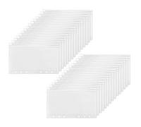 KLYNGTSK 30PCS Pochette Plastique Classeur A6 Chemise Perforée pour Classeur 6 Trous Chemise Perforée pour Classeur Transparente Pochettes de Reliure à Glissière pour Bons, Cartes, Documents, Rapports