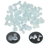 KLYNGTSK 40 PCS Butoir Porte Mural en Silicone Pare-Chocs de Table en Verre avec Tige Tampon de Porte Caoutchouc Transparent pour Anti-Collision et Réduction du Bruit de Meuble Tiroir Porte d'Armoire