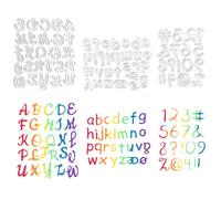 KLYNGTSK 72 PCS Matrice Découpe Scrapbooking, Matrice de Découpe Grande Lettre en Acier au Carbone Dies Lettres Alphabet Scrapbooking A à Z Cutting Dies Lettres 0 à 9 pour Album Photo Carte