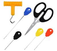 KLYNGTSK Kit de Pêche à la Carpe, Outils pour Appâts de Pêche avec Extracteur de Nœud, Aiguille à appât, Aiguille pour Appâts de Pêche Kit d'Outils pour Appâts de Pêche à la Carpe