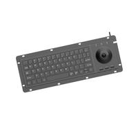 Klynovalu Precisions Clavier 64 touches avec boule de commande intégrée et construction ABS pour lignes de production automatisées Clavier Trackball intégré