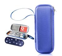 klyrith Epipen Medical Sac de transport avec 1 bloc réfrigérant, coque rigide en EVA résistant aux chocs, sac de voyage pour 2 stylos à épi ou inhalateur d'asthme, Auvi-Q, sac d'urgence, portable