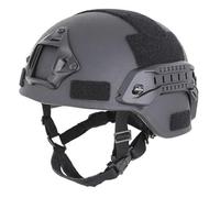 KLYso Casque Pare-balles Adapté À Un Tour De Tête De 55 À 60cm, Mich 2000 NIJ IIIA 3A, Casque Balistique À Coupe Haute (Color : BK, Size : 1pcs)