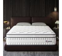 Klyvvo Hybride Matelas 90x200 cm, épaisseur 25cm,1000+ Ressorts et Mousse | 7-Zones Matelas à Ressorts ensachés, H3 Degré de Fermeté,Silencieux, Hypoallergénique,Respirant pour Dormir,1 Personnes