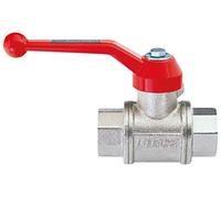KM 38 T Robinet à boisseau sphérique en laiton nickelé 2 x R 3/8" Robinet d'arrêt