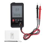 KM DM06A Mini multimètre numérique intelligent tactile de 3,2 pouces, capacité de tension, 6000 points avec test NCV pour électriciens, ingénieurs, techniciens ABS noir