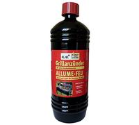 KM Firemaker - Lot de 6 Bouteilles de 1 L d’Allume-feu Liquide inodore - pour Barbecue, cheminée et poêle - Allumage Facile et Propre - Réf. 306