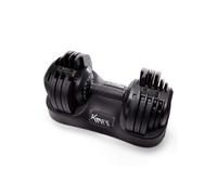 KM-Fit Haltère Réglable 2,5 à 25 kg, 18 Niveaux de Poids, Haltère Musculation et Fitness, Système Stop-Lock, Poignée Antidérapante