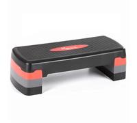 KM-Fit Stepper de fitness | Step d'aérobic pour la maison | Step-Bench réglable en hauteur sur 3 niveaux | Charge maximale : 200 kg | Gymnastique Home Stepper avec tapis antidérapant | Banc matelassé