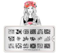 KM-Nails MoYou-London Pochoir Flower Power Collection 03