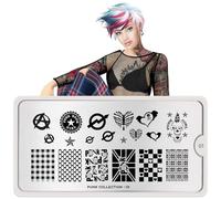 KM Nails Moyou tampon pochoir punk 01