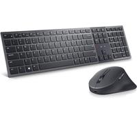 Km3322W Clavier Et Souris Sans Fil, Clavier Qwerty Britannique Pleine Taille Avec Touches Anti-Déversement, Souris 1000 Dpi Avec Molette De Défilement, Noir