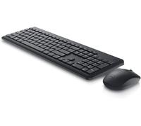 Km3322W Clavier Pour Ordinateur Et Souris Sans Fil, Clavier Qwerty Britannique Pleine Taille Avec Touches Anti-Déversement, Souris 1000 Dpi Avec Molette De Défilement, Noir