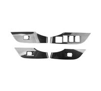 KMAGE Poignée Porte Intérieure Garniture Couvercle Panneau Bouton Commutation Fenêtre Électrique D'accoudoir Porte Intérieure Voiture ABS Pour Toyota RAV4 2019-2022 2023 2024