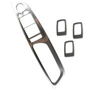 KMAGE Poignée Porte Intérieure Garniture Couvercle Panneau Commutateur Fenêtre En Acier Inoxydable Argenté 4 Pièces/ensemble Pour X5 E70 X6 E71 2008-2011 2012 2013 LHD