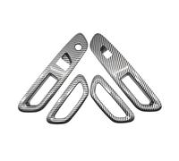 KMAGE Poignée Porte Intérieure Panneau Boutons Commutation Garniture Régulateur De Fenêtre ABS 4 Pièces Pour Toyota Pour Aygo X(Carbon look)