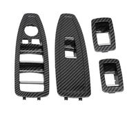 KMAGE Poignée Porte Intérieure Panneau Commutateur Fenêtre Panneau Garniture Porte Intérieure Pour Série 1 3 4 F20 F30 F31 F34 F35 F36(4-piece set 1)